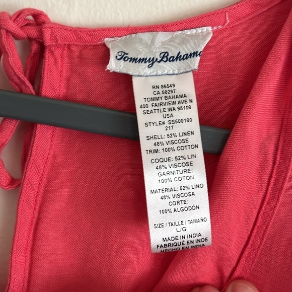 Tommy Bahama Coral Coast Split Shoulder Dress Cover-Up | Tropical Resort Wear - Picture 6 of 6